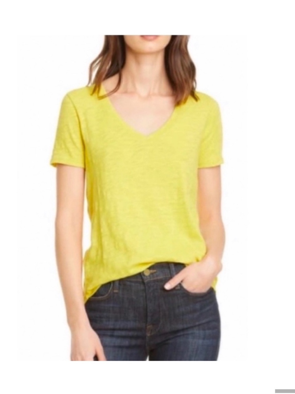 atm slub jersey v-neck tee